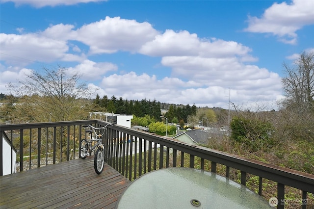 8100 Delridge Way SW Unit 1-3, Seattle, WA 98106 - view of wooden terrace
