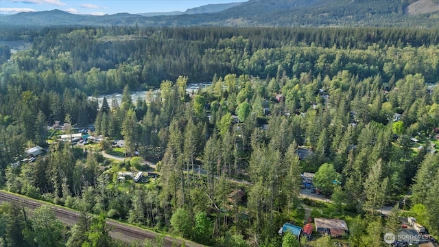 44222 179th Pl SE, Gold Bar, WA 98251 - aerial view of property's location featuring a heavily wooded area and a mountain backdrop