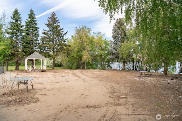 surrounding community with a gazebo