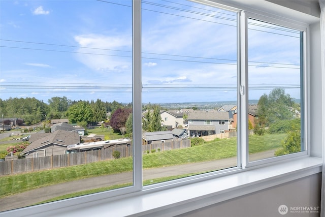 entryway featuring a residential view