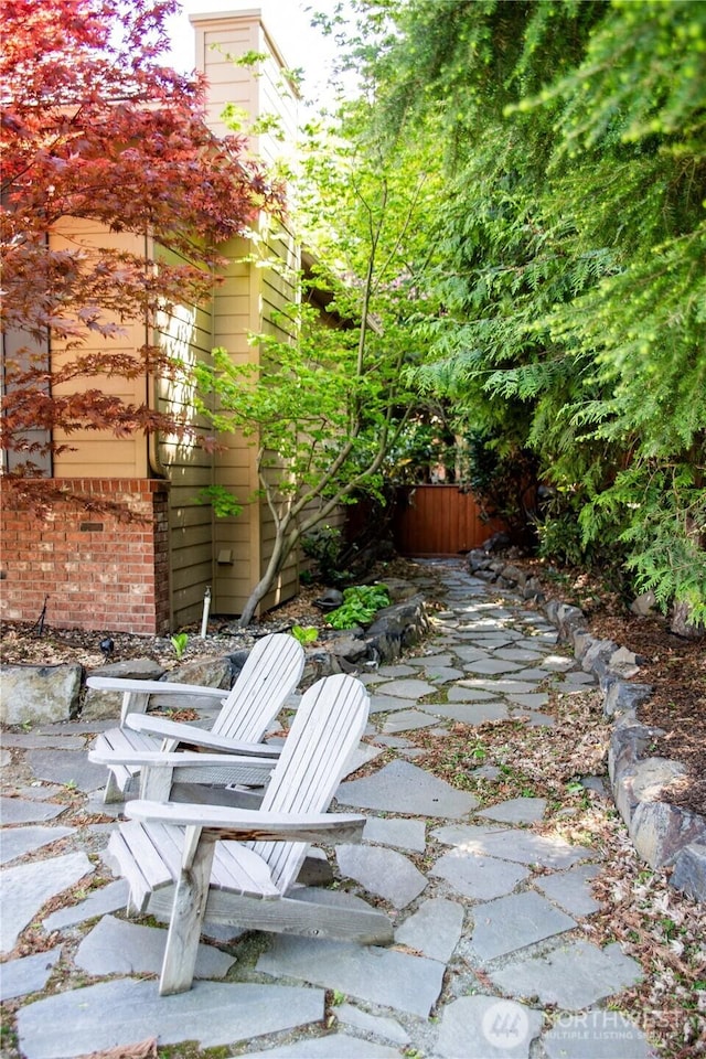 view of patio / terrace with fence