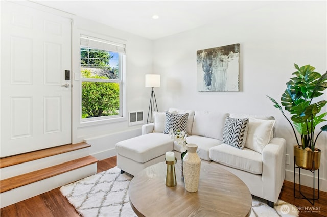 3003 E Pine St, Seattle, WA 98122 - living area with baseboards and wood finished floors