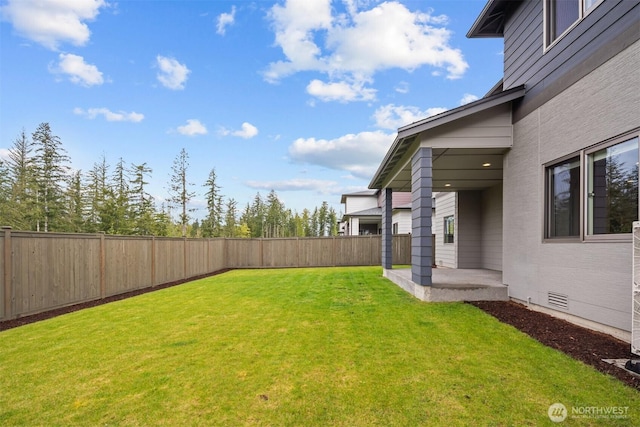 33455 Holly Ave SE, Black Diamond, WA 98010 - view of yard featuring a patio and a fenced backyard