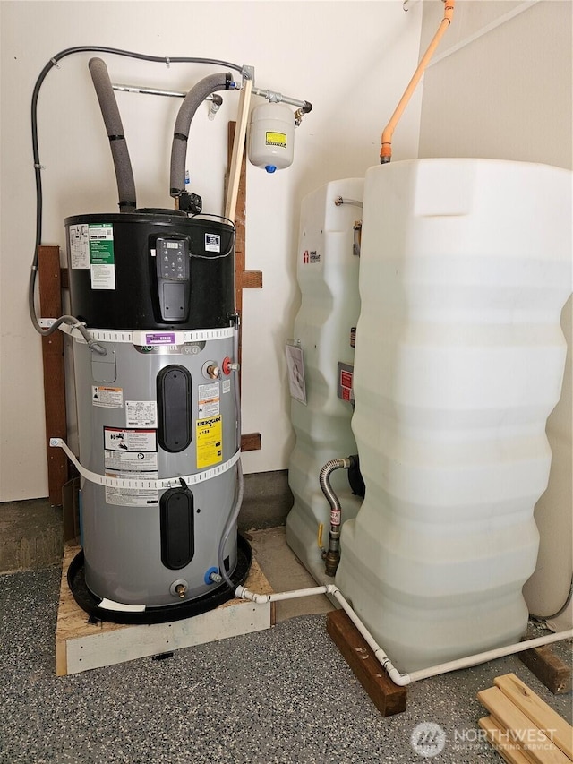 15941 Glenwood Rd SW, Port Orchard, WA 98367 - utility room with secured water heater