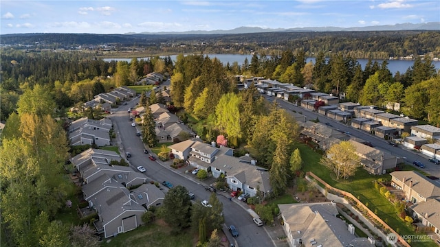 2606 174th Ave NE, Redmond, WA 98052 - birds eye view of property with a residential view, a view of trees, and a water and mountain view