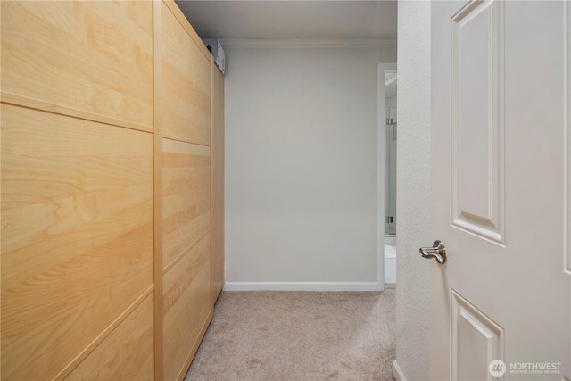 2606 174th Ave NE, Redmond, WA 98052 - corridor with carpet floors, ornamental molding, and baseboards