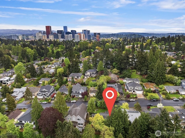 10210 NE 23rd St, Bellevue, WA 98004 - drone / aerial view featuring a residential view