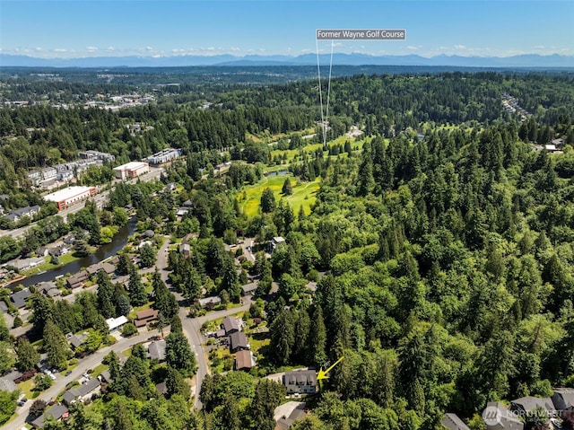 16831 84th Ln NE, Kenmore, WA 98028 - aerial view of a forest and mountains