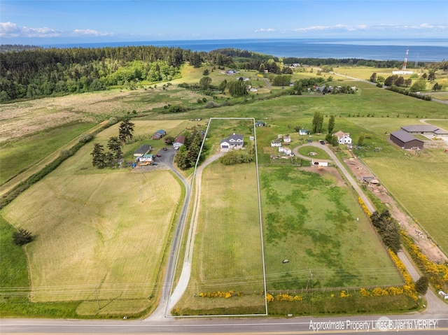 aerial view of sparsely populated area