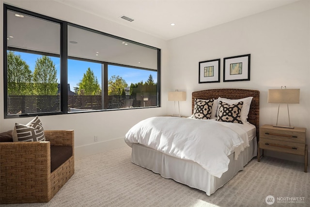 1032 89th Ave NE, Bellevue, WA 98004 - carpeted bedroom featuring recessed lighting and visible vents