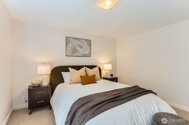 3018 128th Ave SE Unit 10, Bellevue, WA 98005 - bedroom with baseboards and light colored carpet