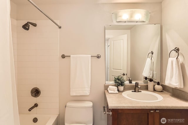 3018 128th Ave SE Unit 10, Bellevue, WA 98005 - full bath with toilet, shower / bath combo with shower curtain, and vanity