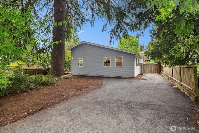 110 NW 110th St, Seattle, WA 98177 - exterior space featuring fence and driveway