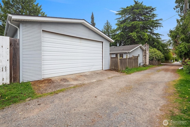 110 NW 110th St, Seattle, WA 98177 - detached garage featuring fence