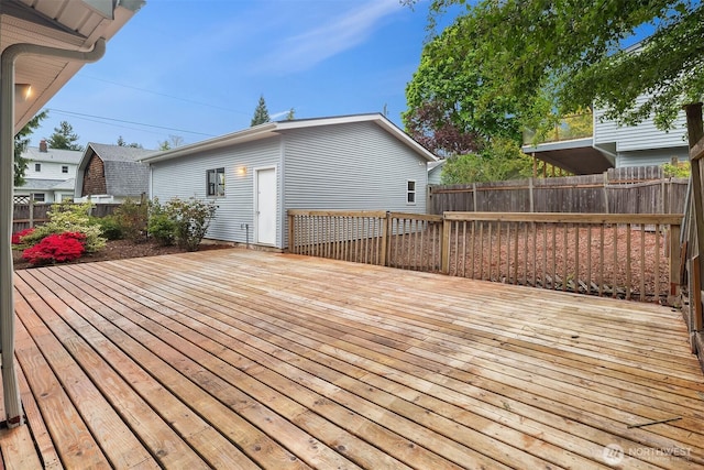110 NW 110th St, Seattle, WA 98177 - wooden deck with fence