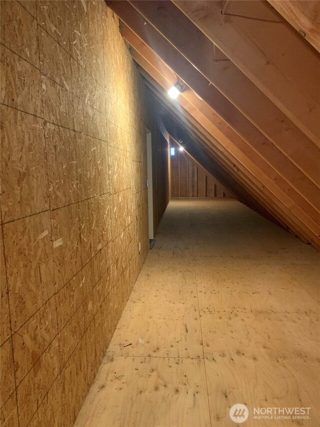 view of attic