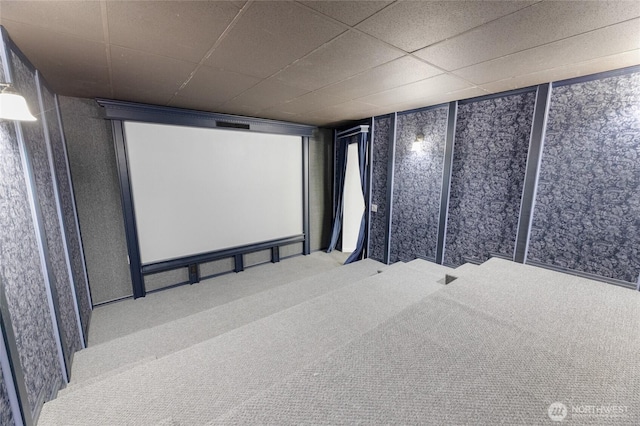 23615 38th Ave E, Spanaway, WA 98387 - carpeted home theater room with a drop ceiling