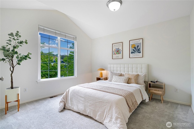 1741 12th Ave NE, Issaquah, WA 98029 - carpeted bedroom with baseboards, visible vents, and lofted ceiling