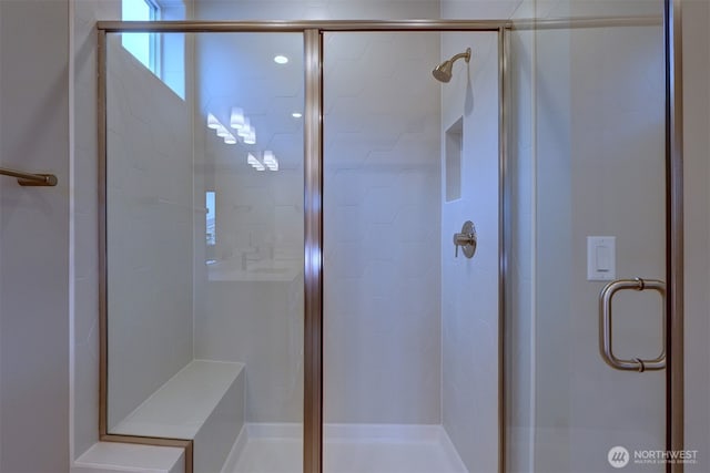 full bath with a stall shower