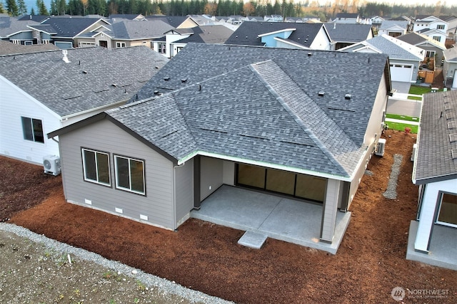 bird's eye view with a residential view