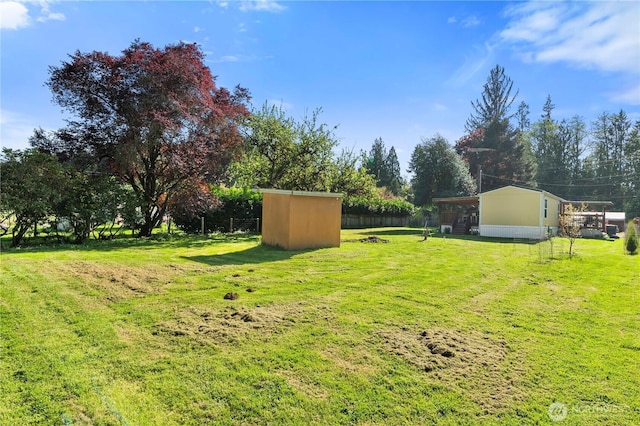 20323 Jordan Rd, Arlington, WA 98223 - view of green lawn with an outbuilding