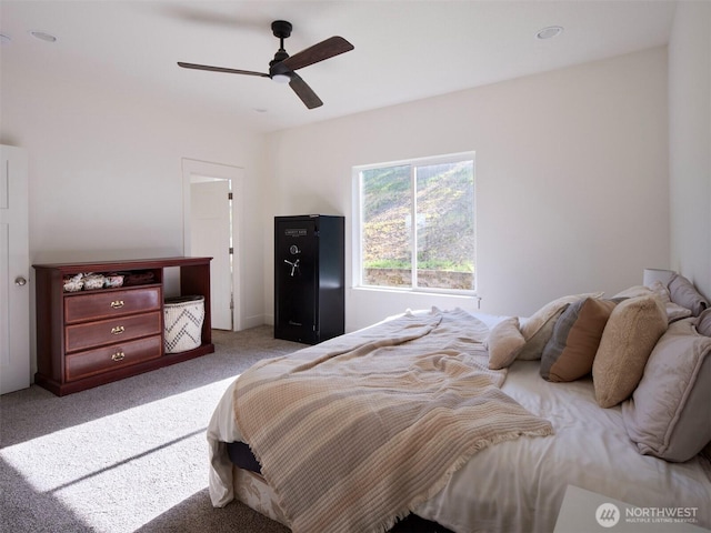 159 Bootjack Ln, Kelso, WA 98626 - bedroom featuring carpet floors and ceiling fan