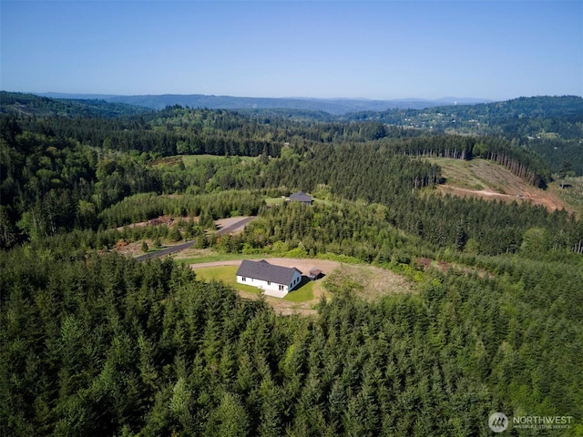 159 Bootjack Ln, Kelso, WA 98626 - birds eye view of property featuring a forest view