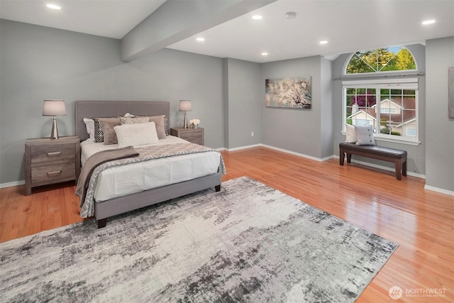 6513 156th Ave SE, Bellevue, WA 98006 - bedroom featuring recessed lighting, baseboards, and wood finished floors