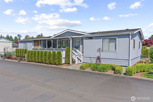 view of manufactured / mobile home