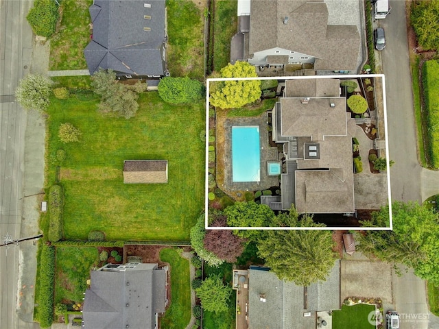 birds eye view of property