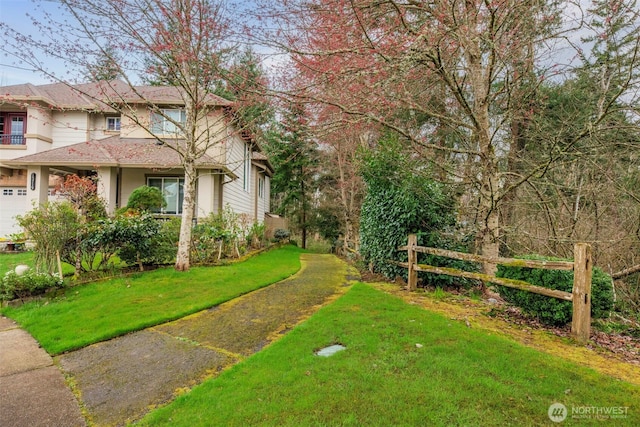 exterior space featuring fence