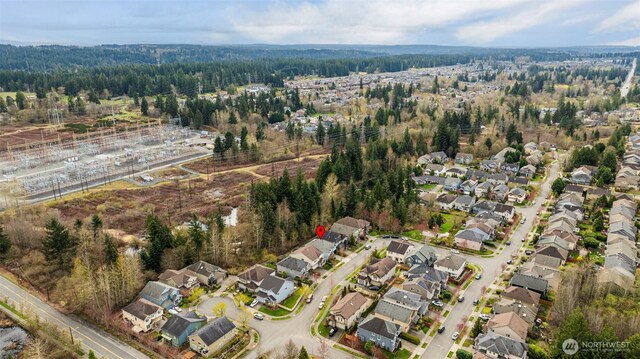birds eye view of property featuring a residential view