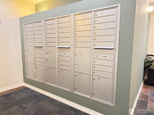 view of community featuring mail area