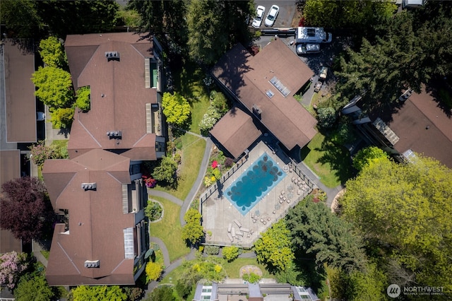 birds eye view of property