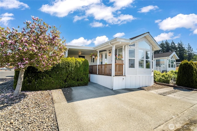 view of manufactured / mobile home