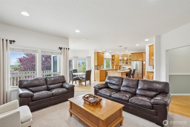 17600 NE 188th Ct, Brush Prairie, WA 98606 - living area featuring baseboards and recessed lighting