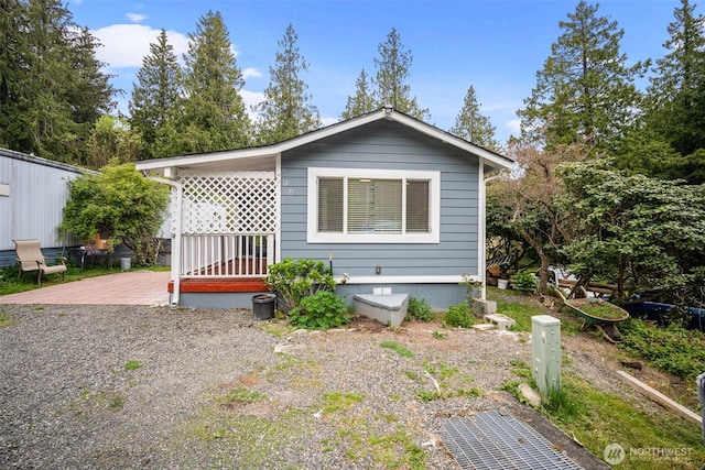 exterior space with a deck