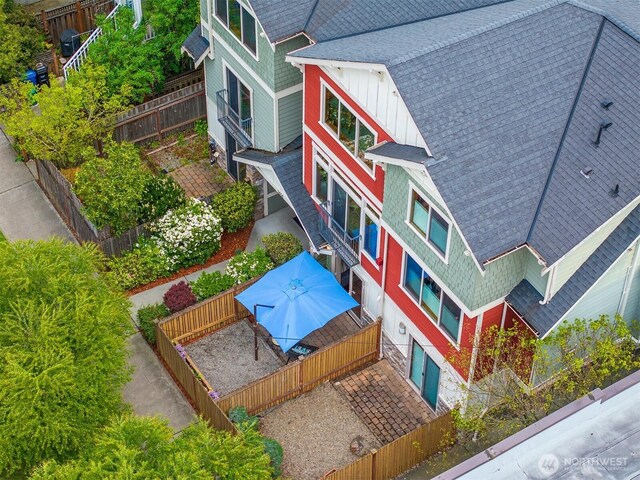 drone / aerial view
