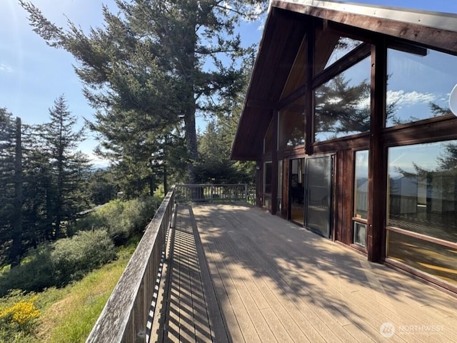 1052 Vusario Ln, Orcas Island, WA 98245 - view of wooden deck