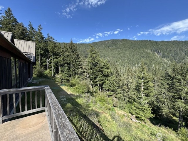 1052 Vusario Ln, Orcas Island, WA 98245 - view of mountain feature with a forest view