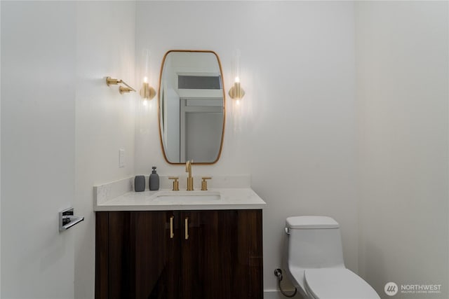 64 Orchard Pl, Orondo, WA 98843 - half bathroom featuring toilet and vanity
