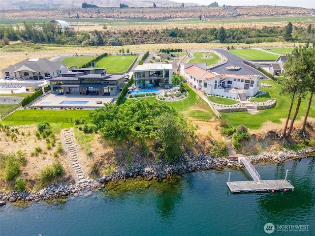 64 Orchard Pl, Orondo, WA 98843 - drone / aerial view with a water view