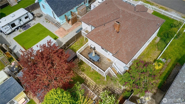 birds eye view of property