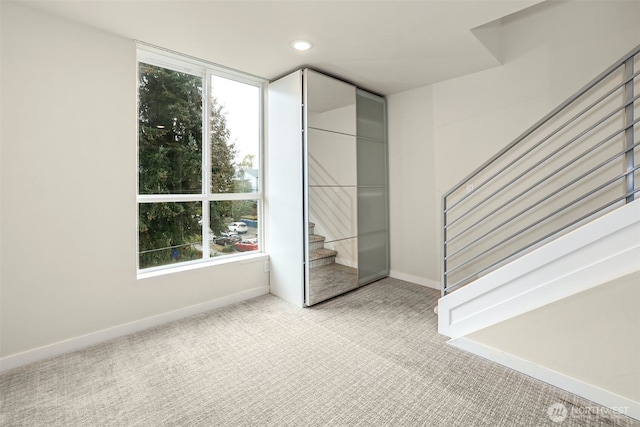 1400 N 95th St, Seattle, WA 98103 - interior space with baseboards, recessed lighting, and carpet floors