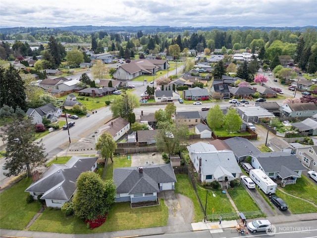 birds eye view of property featuring a residential view