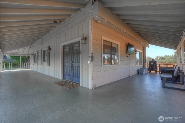 exterior space with a patio