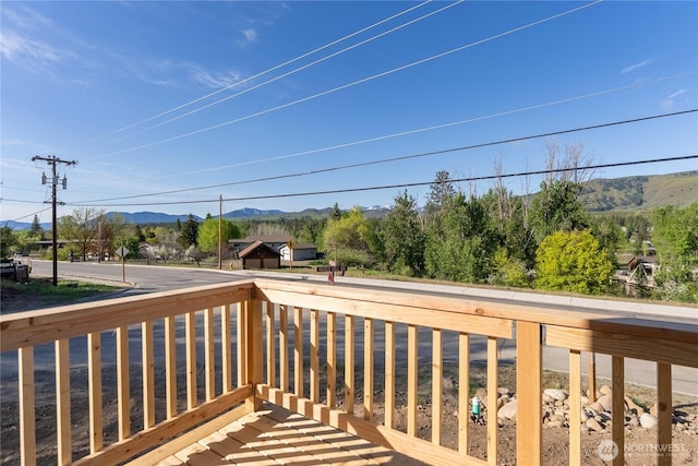 428 Castle Ave, Winthrop, WA 98862 - deck with a mountain view