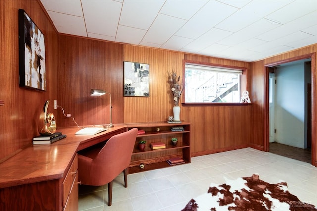 12223 4th Ave NW, Seattle, WA 98177 - office space featuring light tile patterned flooring and wooden walls