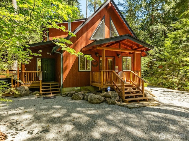 7502 Glacier Spgs, Deming, WA 98244 - rustic home featuring a porch