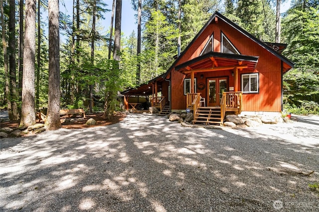 7502 Glacier Spgs, Deming, WA 98244 - view of front of house with french doors